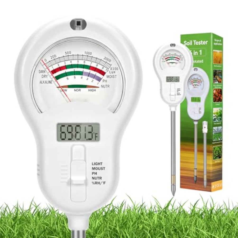 Ph Meter - 6-in-one Soil Test Kit-Soil Moisture Meter/PH
