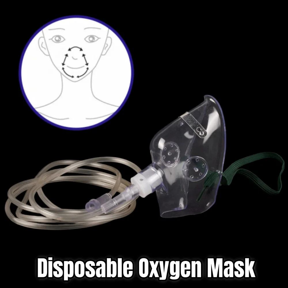 1Set Adult Oxygen Mask Disposa - Medical Oxygen Concentrator บทวิจารณ์และราคา