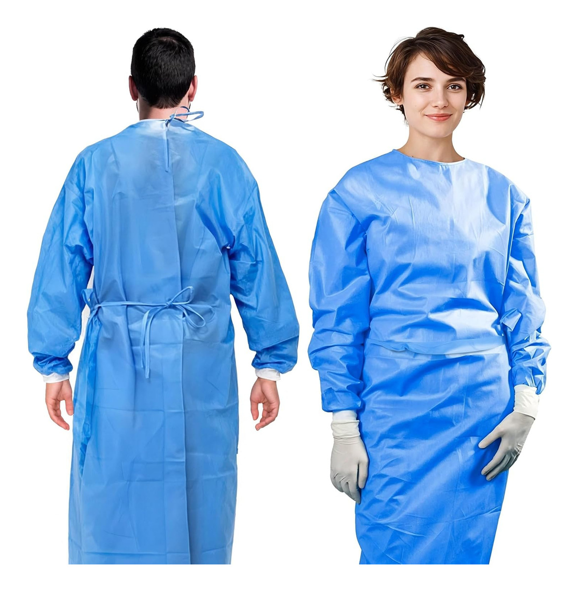 3pcs 45gsm SMS Three-Layer Com - Medical Lab Gown บทวิจารณ์และราคา