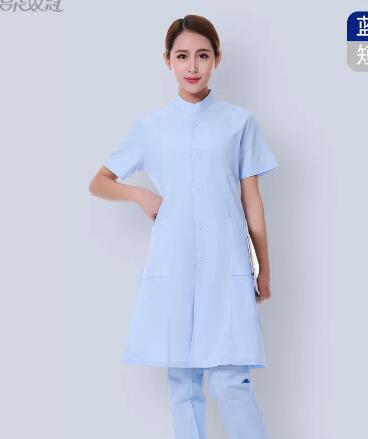 Doctor Uniform Summer Gown Blu - Medical Lab Gown บทวิจารณ์และราคา