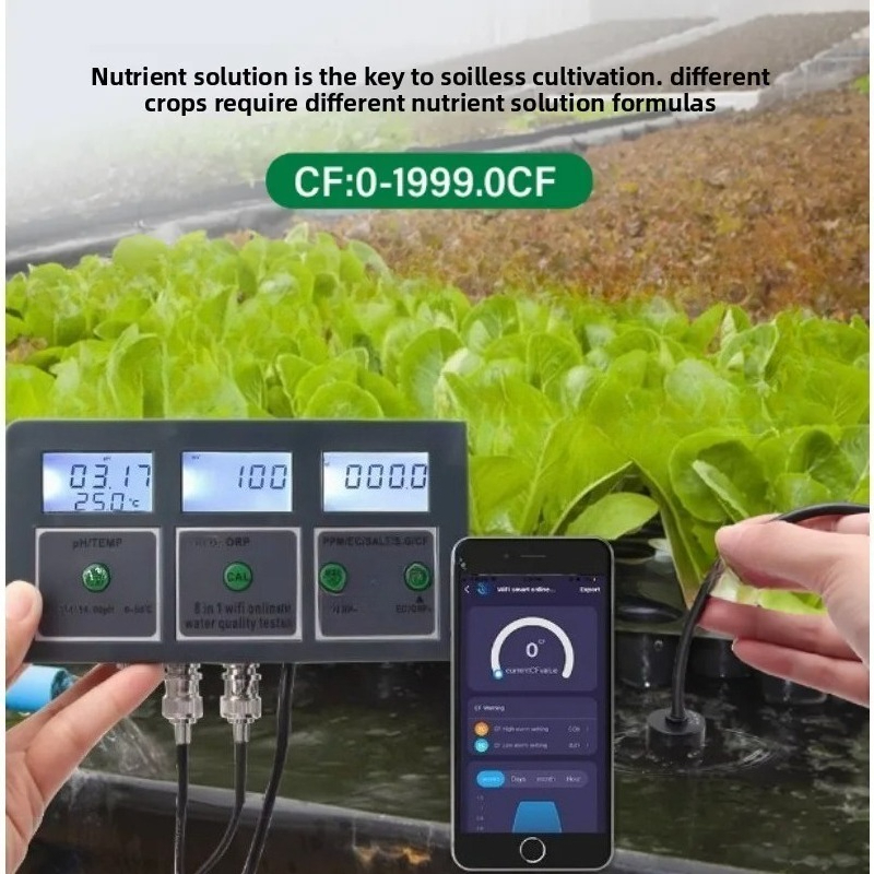 Wifi 8 IN 1 Salinity Ph Meter  - Ph Meter บทวิจารณ์และราคา