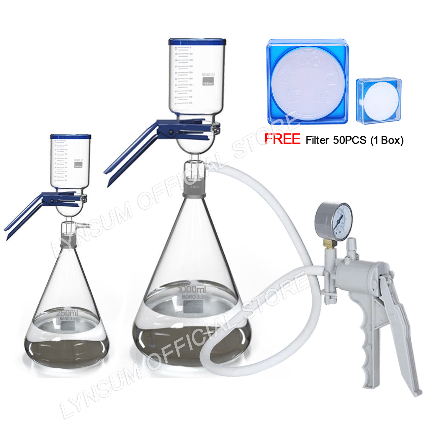 Lab Medical Glass Vacuum Filtr - Medical Lab Units บทวิจารณ์และราคา