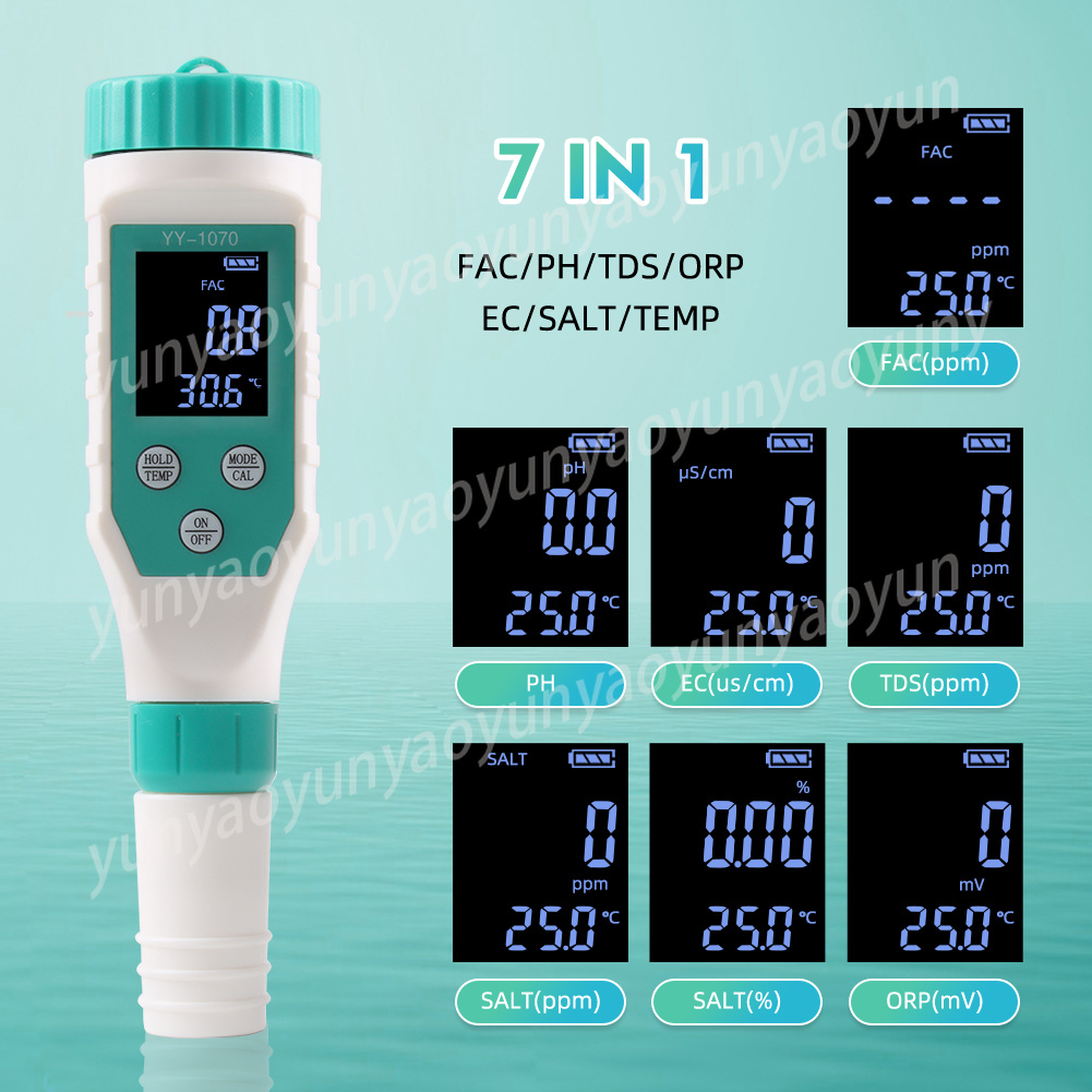 7 in 1 Digital Water Quality T - Ph Meter บทวิจารณ์และราคา
