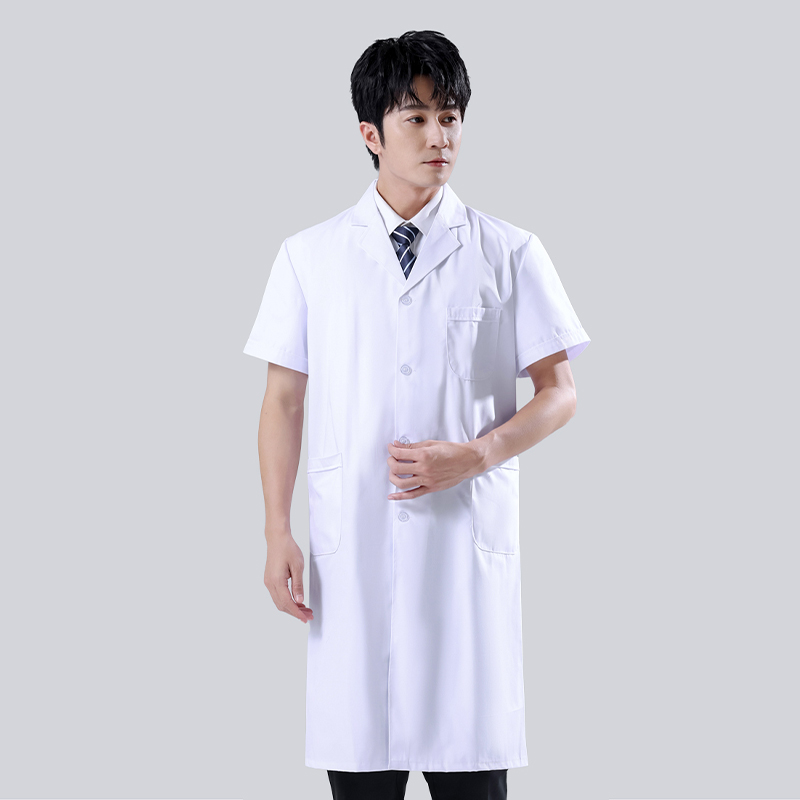 Male's White Medical Coat Men  - Medical Lab Gown บทวิจารณ์และราคา