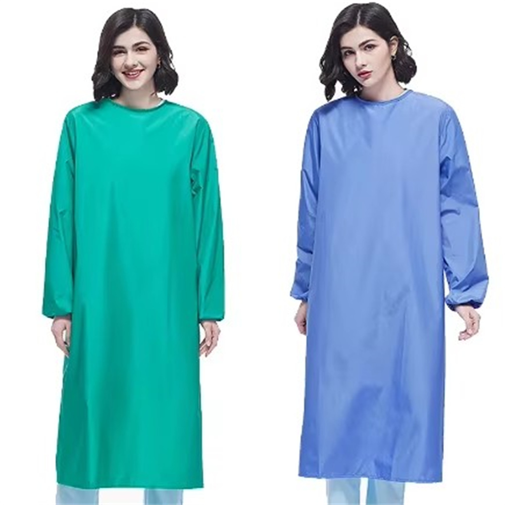 NEW Women Waterproof Gown SPA  - Medical Lab Gown บทวิจารณ์และราคา