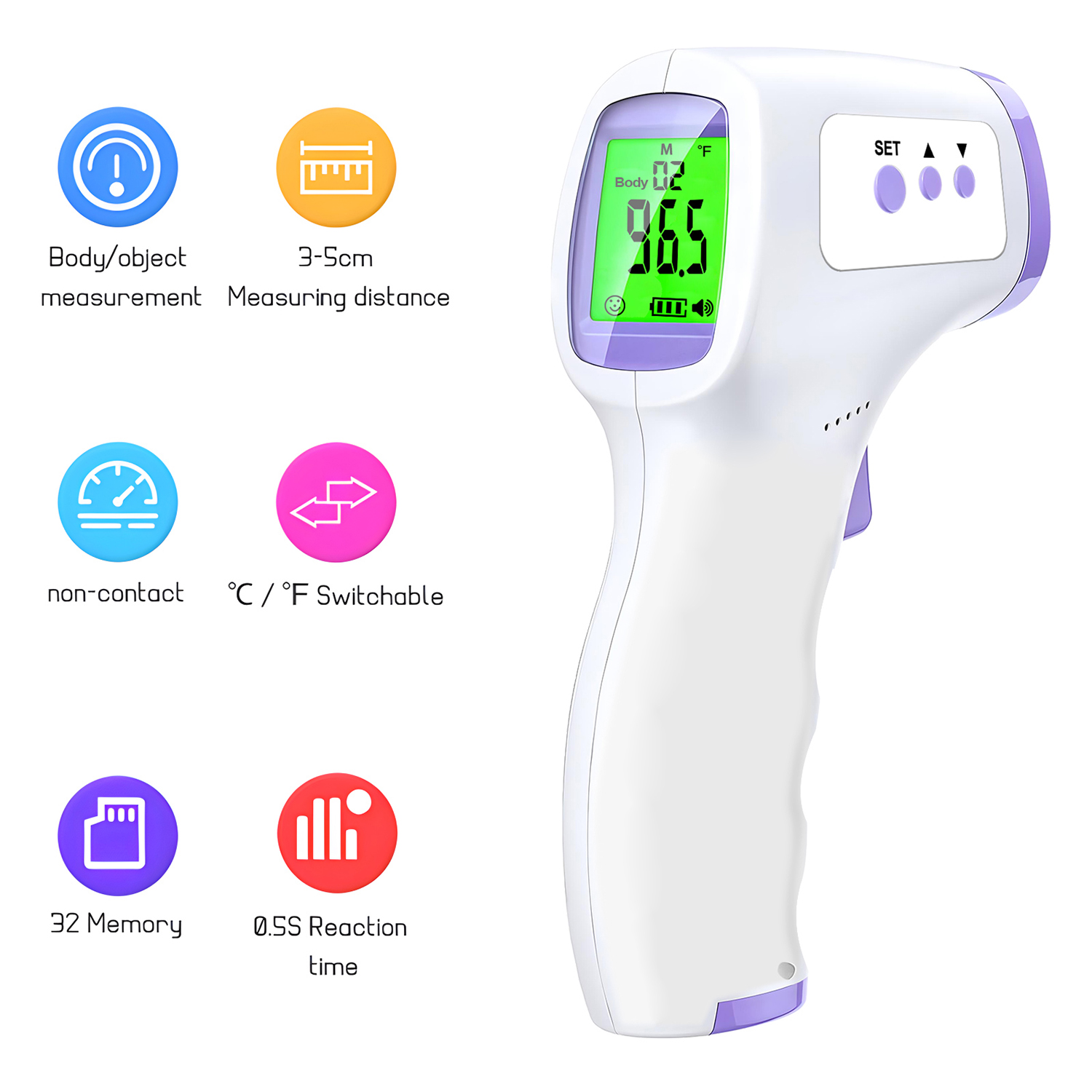 Digital Infrared Forehead Ther - Digital Thermometer Infrared บทวิจารณ์และราคา