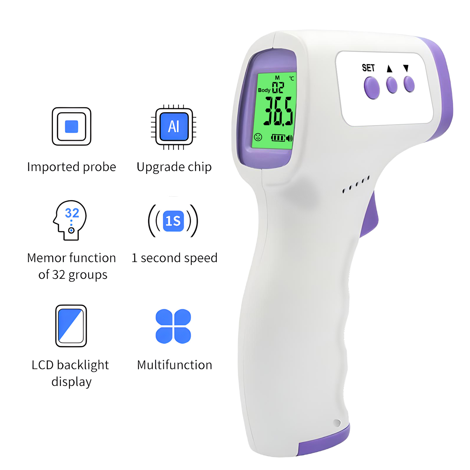 Medical Temperature Infrared T - Digital Thermometer Infrared บทวิจารณ์และราคา