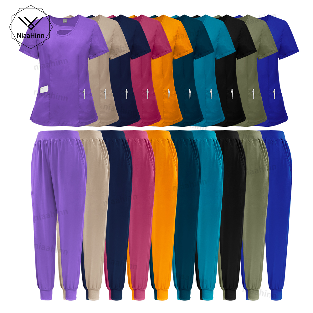 Multicolour Elastic Scrubs Sui - Medical Lab Gown บทวิจารณ์และราคา