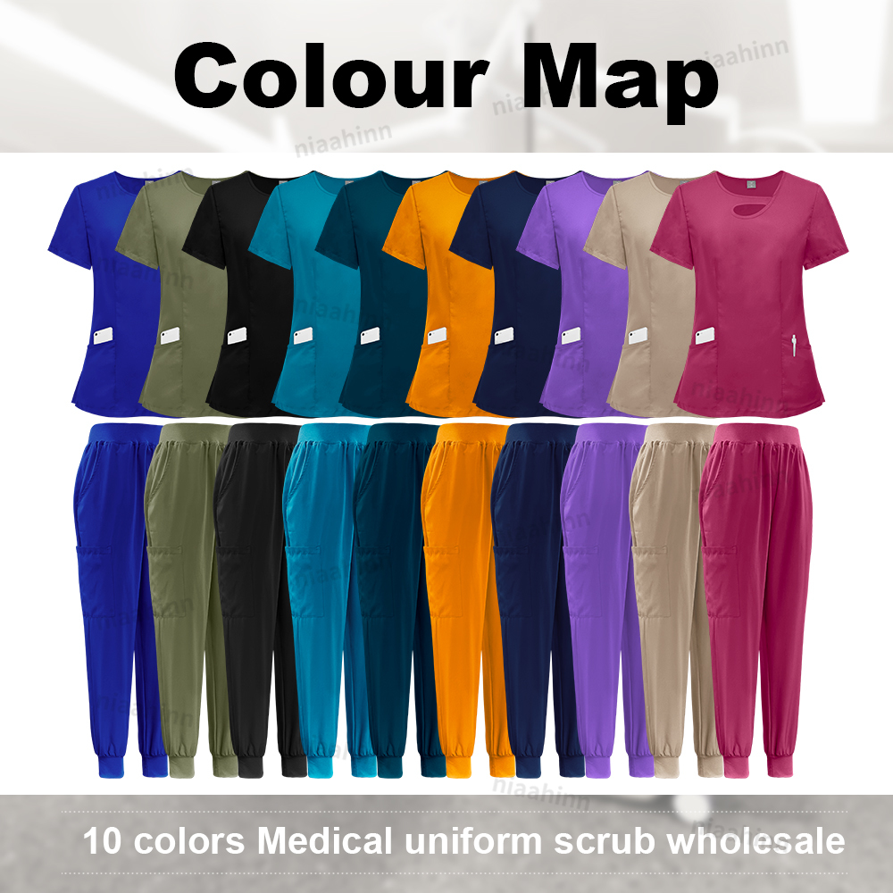 Multicolour Elastic Scrubs Sui - Medical Lab Gown บทวิจารณ์และราคา