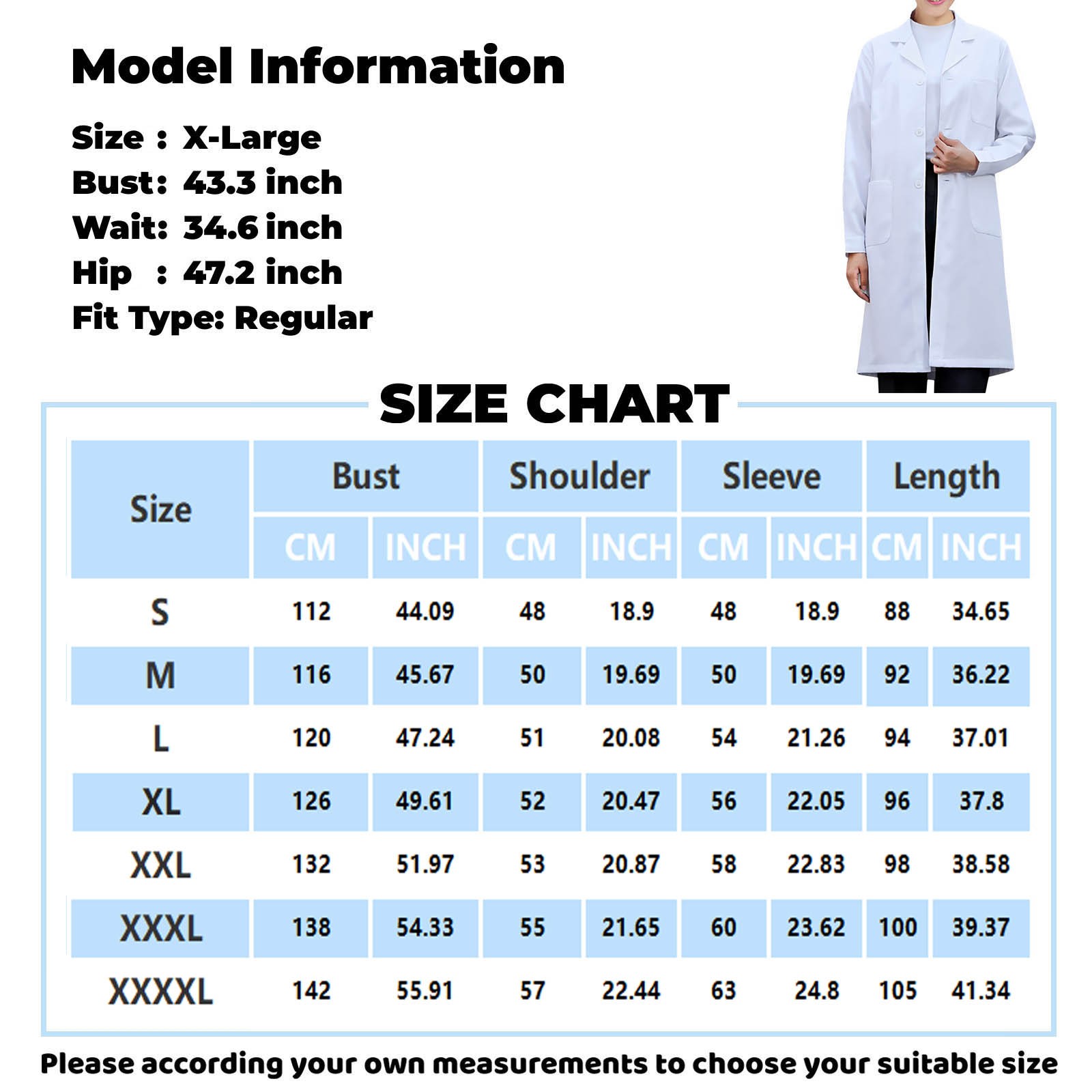 White Lab Coat For Women Men S - Medical Lab Gown บทวิจารณ์และราคา