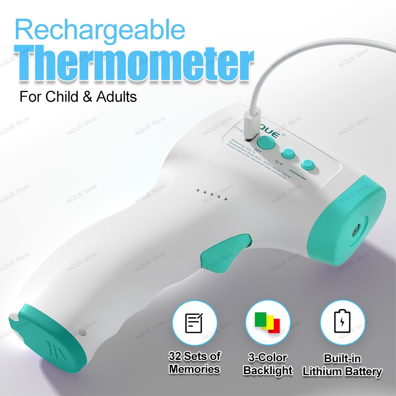 AiQUE Rechargeable Digital ℃℉  - Digital Thermometer Infrared บทวิจารณ์และราคา