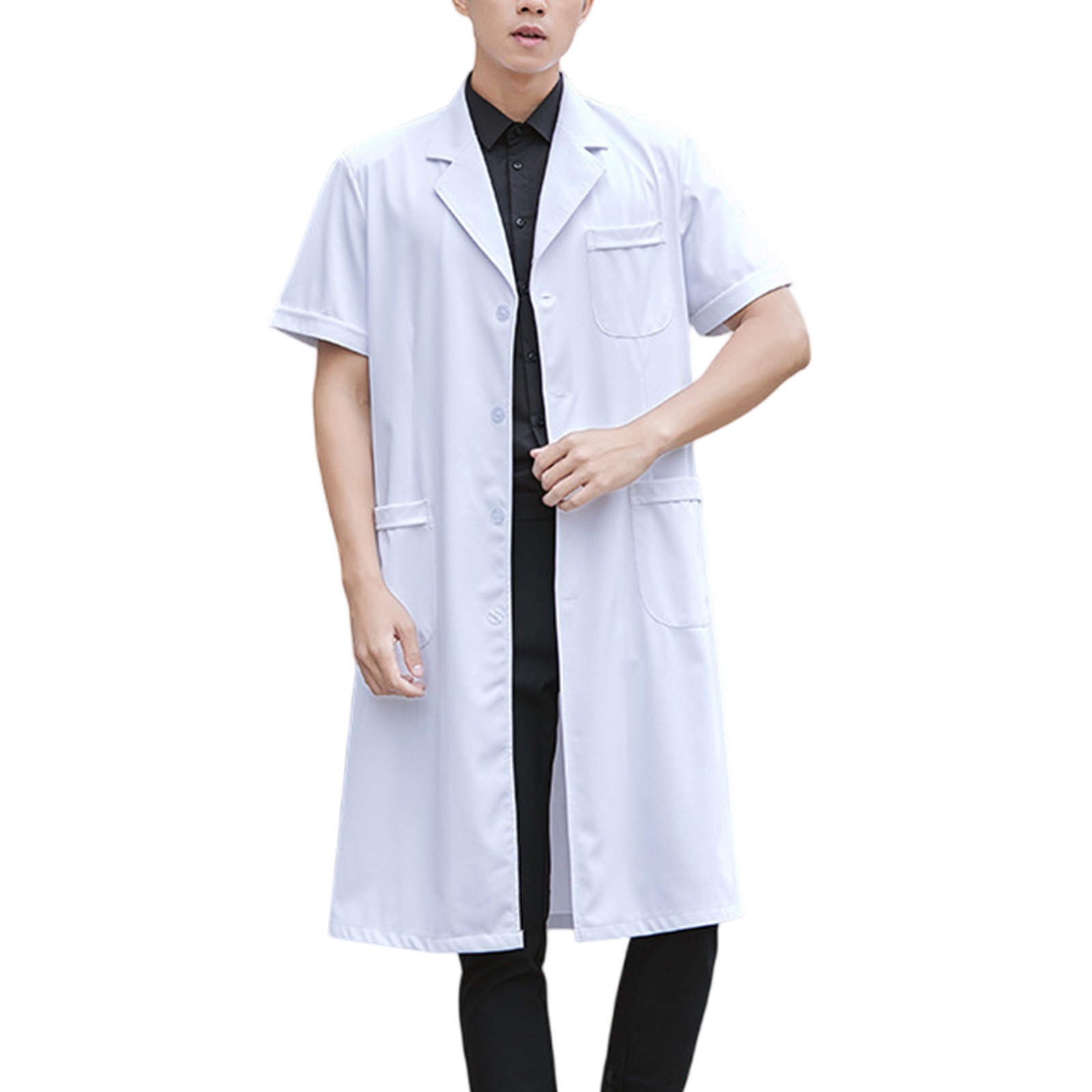 Pharmacy Wear White Lab Coat S - Medical Lab Gown บทวิจารณ์และราคา