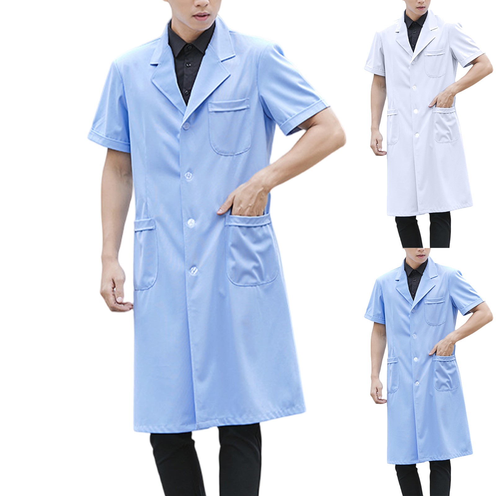 Pharmacy Wear White Lab Coat S - Medical Lab Gown บทวิจารณ์และราคา