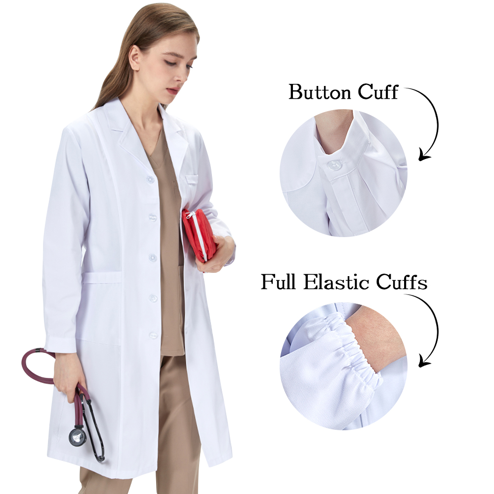 White Lab Coats Unisex Hospita - Medical Health Lab บทวิจารณ์และราคา