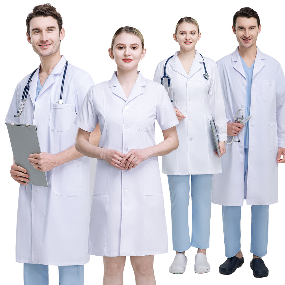 Professional Men Doctors Cloth - Medical Lab Gown บทวิจารณ์และราคา