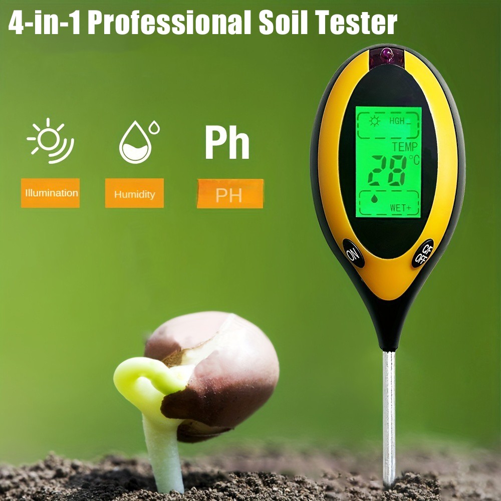 Soil PH Tester 4 in 1 PH Soil  - Ph Meter บทวิจารณ์และราคา