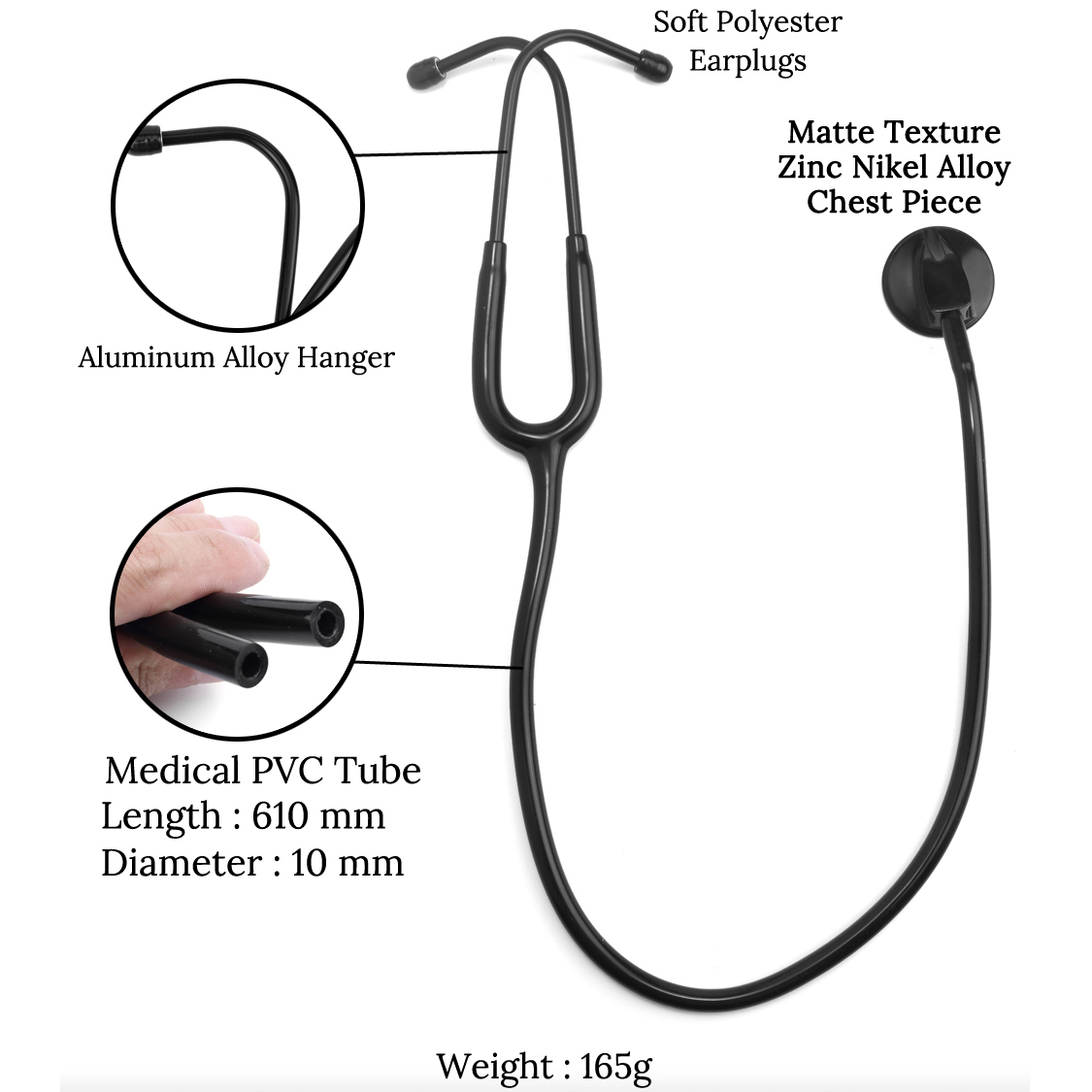 All Black Medical Cardiology D - Medical Laboratory Science บทวิจารณ์และราคา