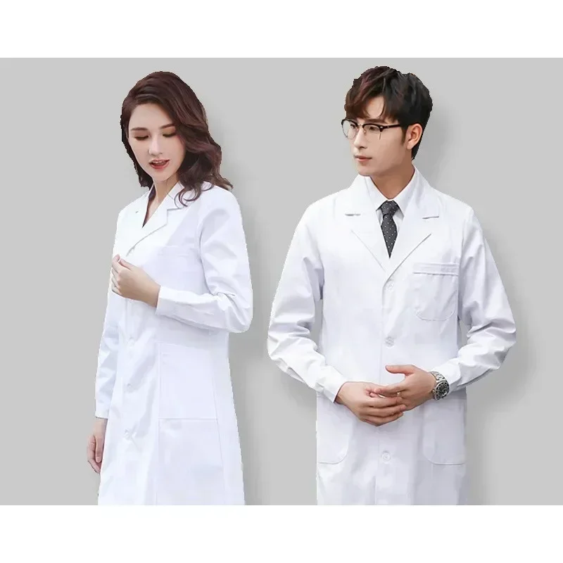 Unisex White Lab Coat Long/Sho - Medical Lab Gown บทวิจารณ์และราคา