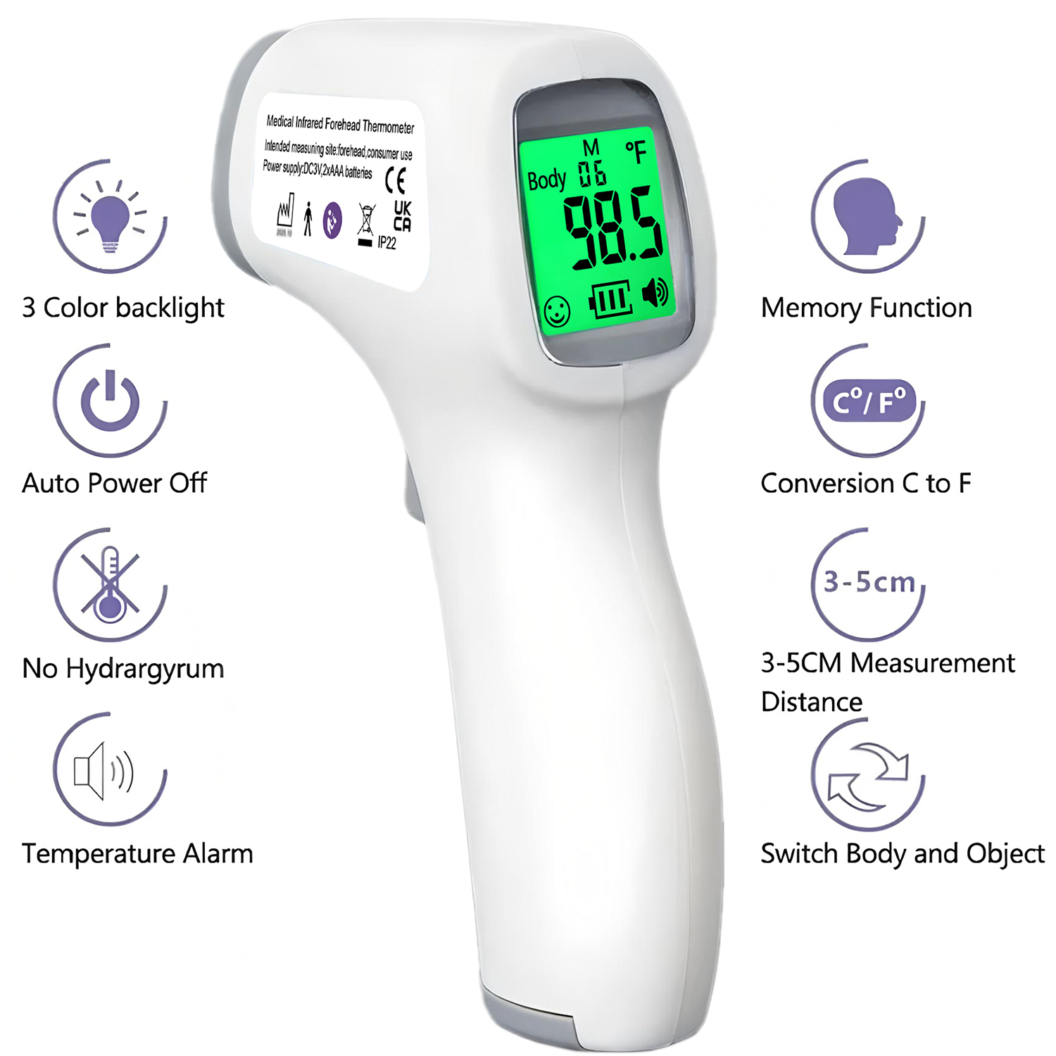 Digital Infrared Fever Thermom - Digital Thermometer Infrared บทวิจารณ์และราคา