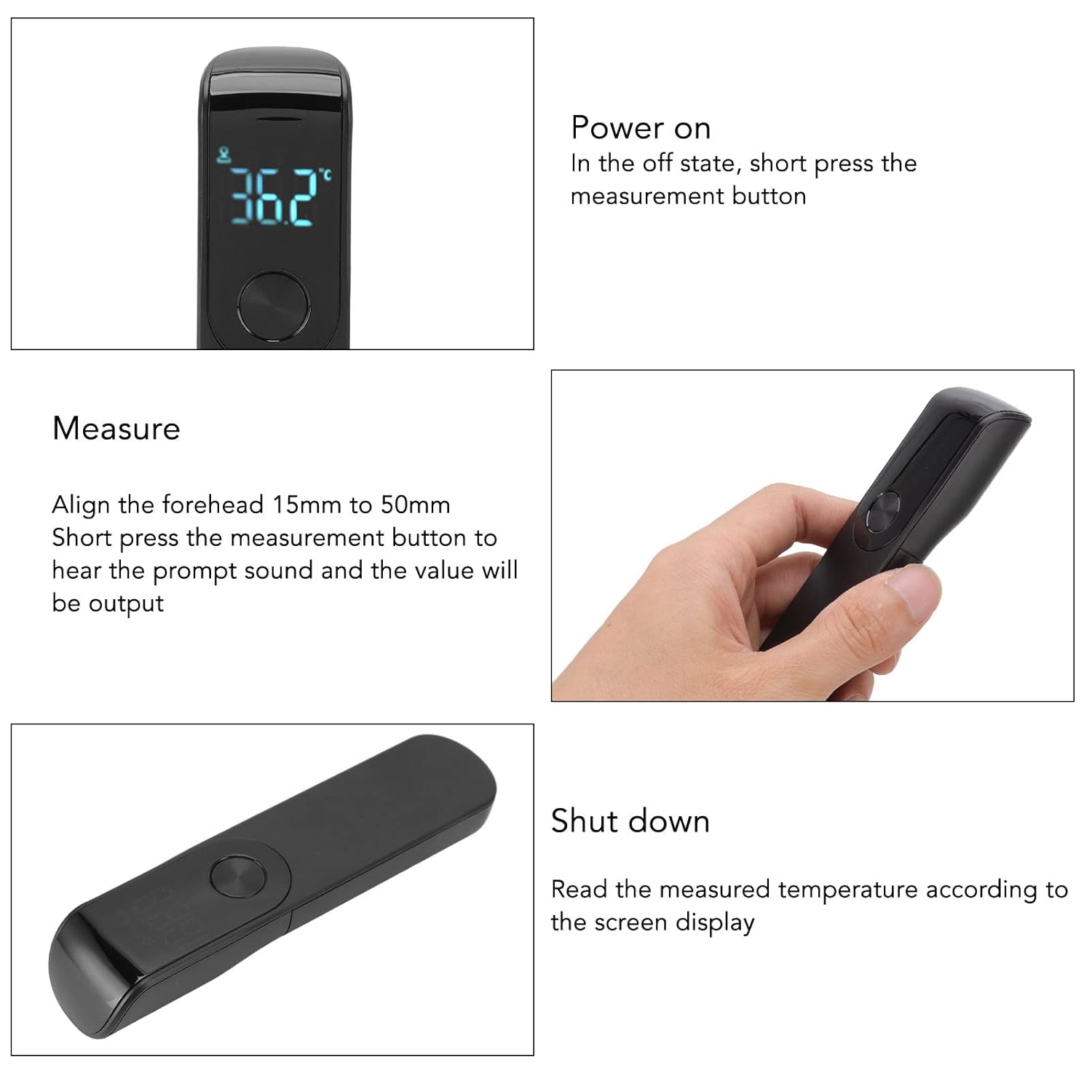 IDEABEL Infrared Fever Thermom - Digital Thermometer Infrared บทวิจารณ์และราคา