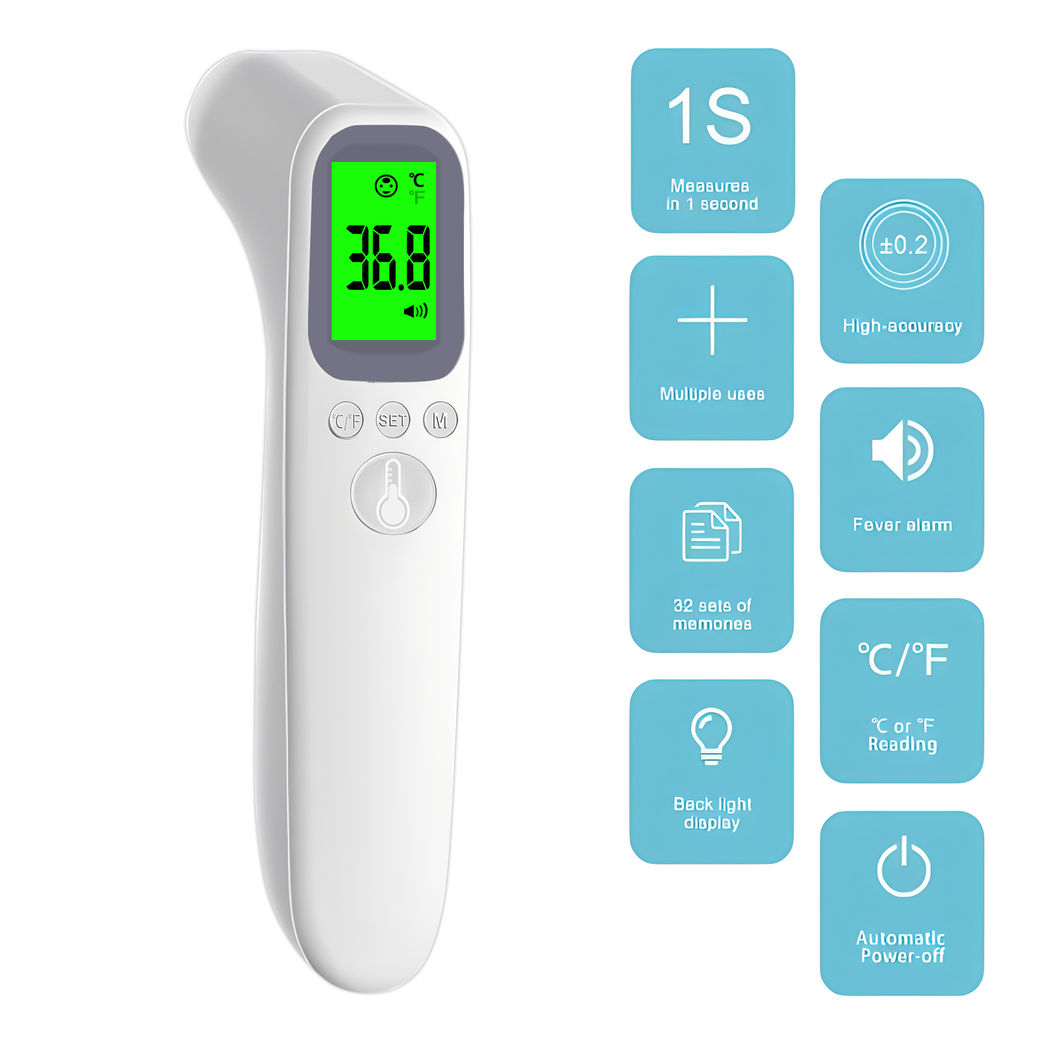 Portable Infrared Digital Ther - Digital Thermometer Infrared บทวิจารณ์และราคา