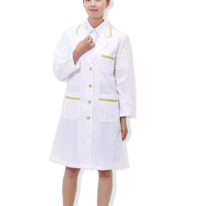 Doctor Uniform White Gown Man  - Medical Lab Gown บทวิจารณ์และราคา