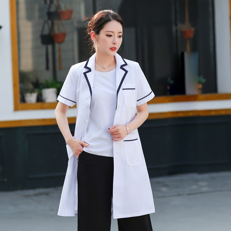 Women Nursing Coat Lab Uniform - Medical Health Lab บทวิจารณ์และราคา