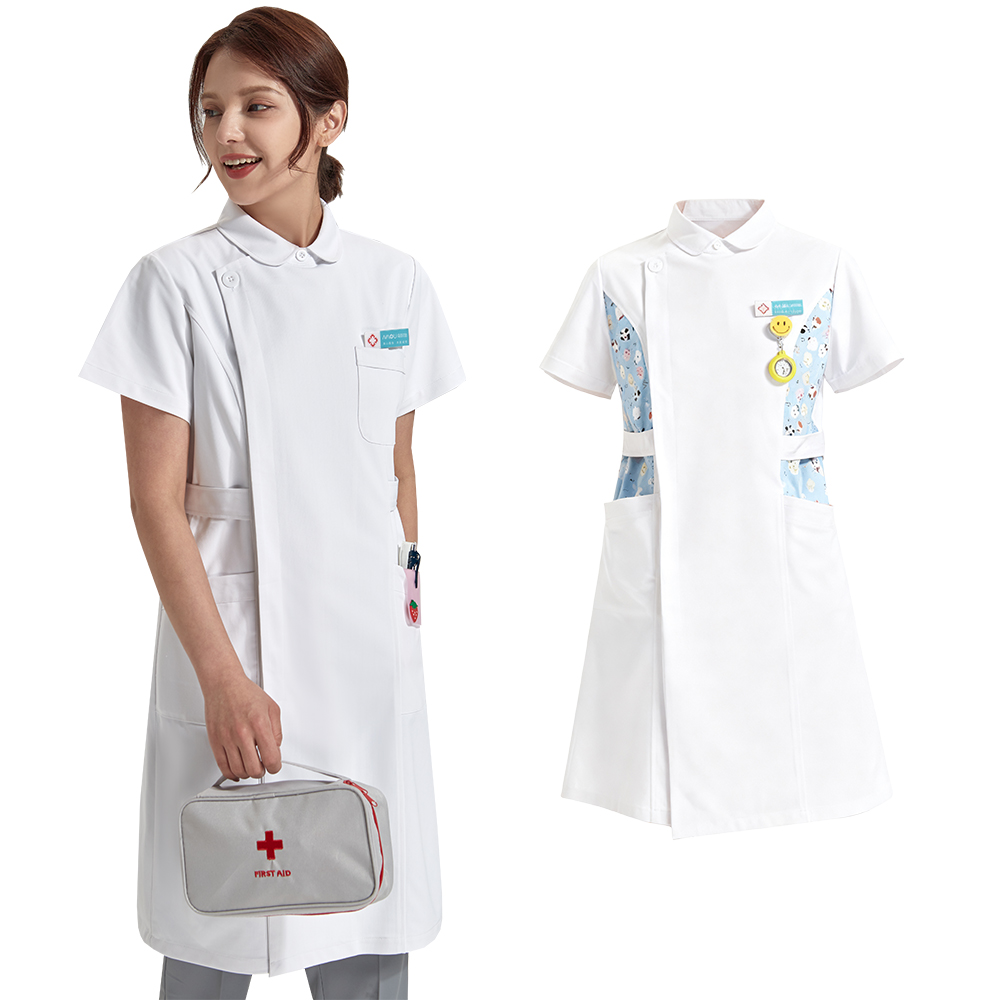 Anti Static Printed Nurse Lab  - Medical Lab Gown บทวิจารณ์และราคา