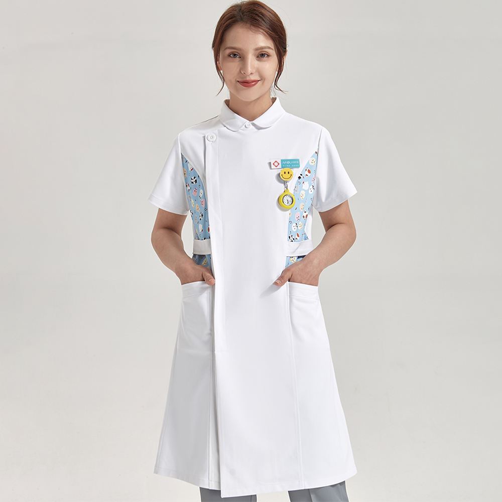 Anti Static Printed Nurse Lab  - Medical Lab Gown บทวิจารณ์และราคา