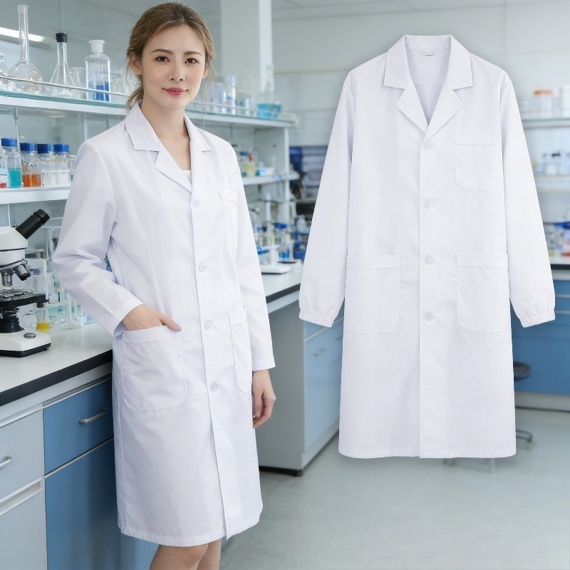 Lab Isolation Gown White Coat  - Medical Lab Gown บทวิจารณ์และราคา