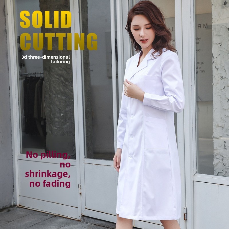 Lab Isolation Gown White Coat  - Medical Lab Gown บทวิจารณ์และราคา