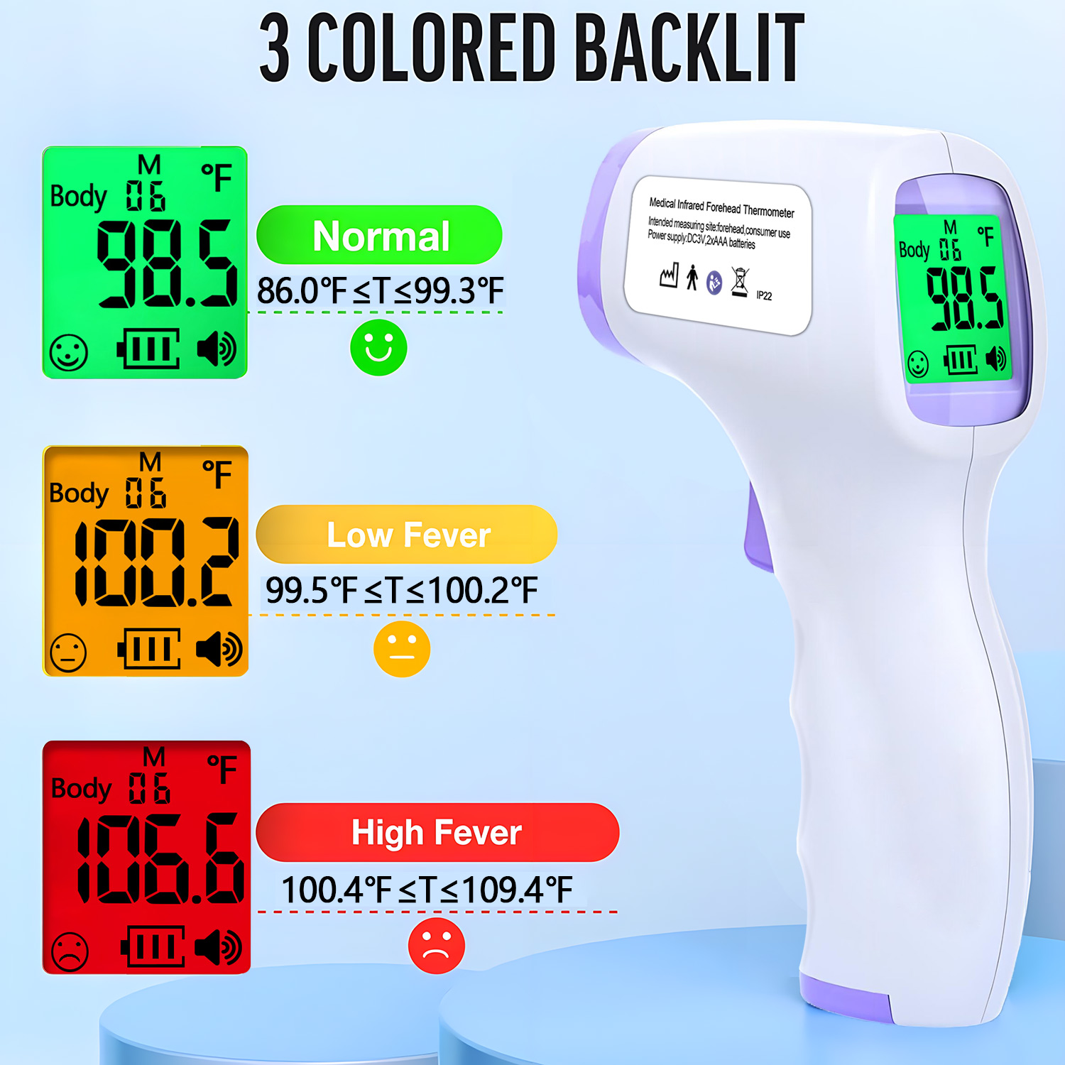 Digital Non-contact Medical Fe - Digital Thermometer Infrared บทวิจารณ์และราคา