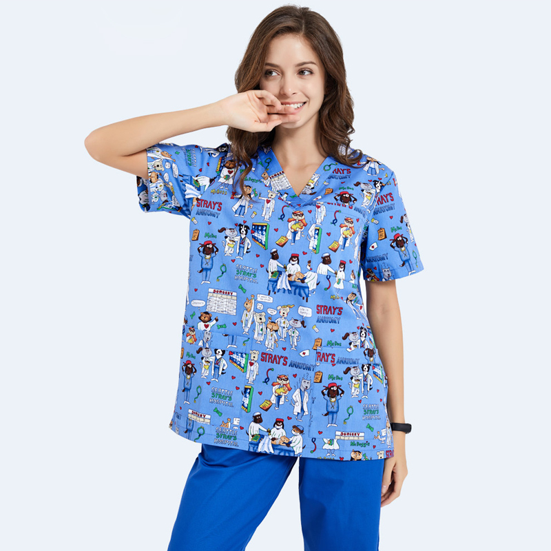 Scrubs Nursing Workwear Women  - Medical Lab Gown บทวิจารณ์และราคา