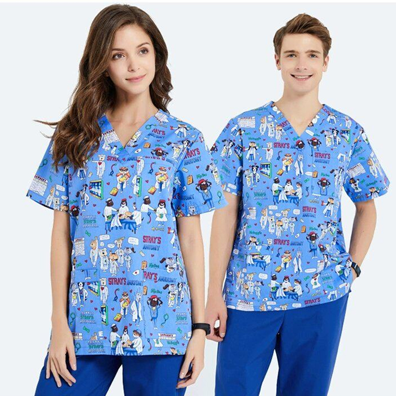 Scrubs Nursing Workwear Women  - Medical Lab Gown บทวิจารณ์และราคา